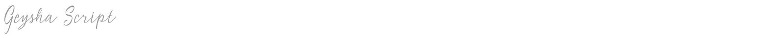 Geysha Script font preview